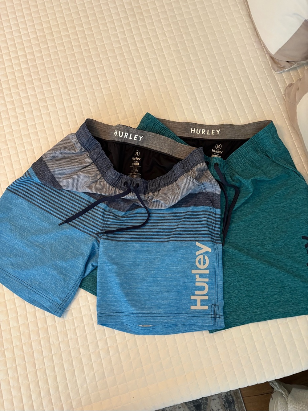 Hurley Men's Blue & Teal Swim Shorts - Pack of 2